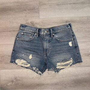 Lucky Brand Blue Distressed Jean Shorts